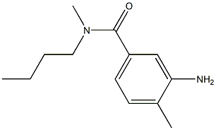 3-amino-N-butyl-N,4-dimethylbenzamide 구조식 이미지