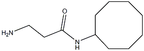 3-amino-N-cyclooctylpropanamide Structure