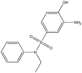 3-amino-N-ethyl-4-hydroxy-N-phenylbenzene-1-sulfonamide 구조식 이미지