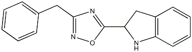 3-benzyl-5-(2,3-dihydro-1H-indol-2-yl)-1,2,4-oxadiazole 구조식 이미지