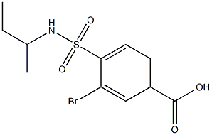 3-bromo-4-(butan-2-ylsulfamoyl)benzoic acid 구조식 이미지