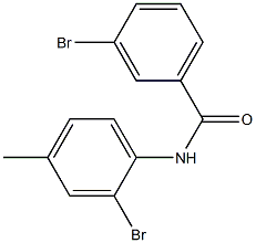 3-bromo-N-(2-bromo-4-methylphenyl)benzamide 구조식 이미지