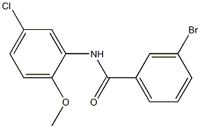 3-bromo-N-(5-chloro-2-methoxyphenyl)benzamide 구조식 이미지