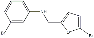 3-bromo-N-[(5-bromofuran-2-yl)methyl]aniline Structure