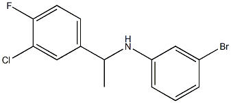 3-bromo-N-[1-(3-chloro-4-fluorophenyl)ethyl]aniline Structure