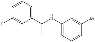 3-bromo-N-[1-(3-fluorophenyl)ethyl]aniline Structure