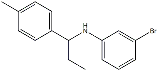 3-bromo-N-[1-(4-methylphenyl)propyl]aniline Structure