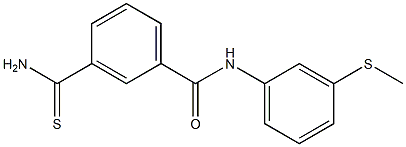 3-carbamothioyl-N-[3-(methylsulfanyl)phenyl]benzamide 구조식 이미지