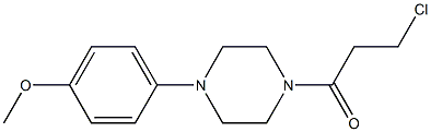 3-chloro-1-[4-(4-methoxyphenyl)piperazin-1-yl]propan-1-one Structure