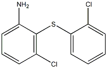 3-chloro-2-[(2-chlorophenyl)sulfanyl]aniline 구조식 이미지