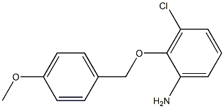3-chloro-2-[(4-methoxyphenyl)methoxy]aniline 구조식 이미지