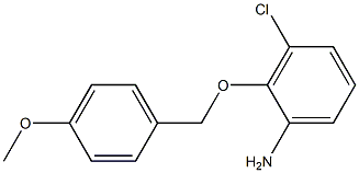 3-chloro-2-[(4-methoxyphenyl)methoxy]aniline Structure