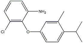 3-chloro-2-[3-methyl-4-(propan-2-yl)phenoxy]aniline Structure