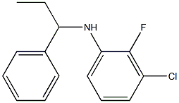 3-chloro-2-fluoro-N-(1-phenylpropyl)aniline 구조식 이미지