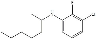 3-chloro-2-fluoro-N-(heptan-2-yl)aniline 구조식 이미지