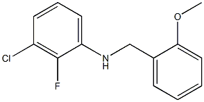 3-chloro-2-fluoro-N-[(2-methoxyphenyl)methyl]aniline 구조식 이미지