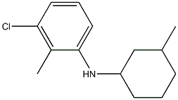 3-chloro-2-methyl-N-(3-methylcyclohexyl)aniline Structure