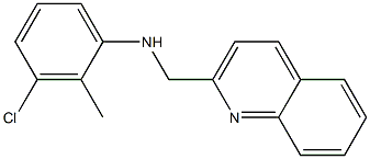 3-chloro-2-methyl-N-(quinolin-2-ylmethyl)aniline Structure