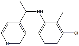 3-chloro-2-methyl-N-[1-(pyridin-4-yl)ethyl]aniline Structure