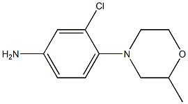 3-chloro-4-(2-methylmorpholin-4-yl)aniline Structure