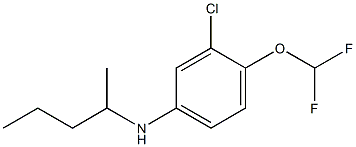 3-chloro-4-(difluoromethoxy)-N-(pentan-2-yl)aniline 구조식 이미지
