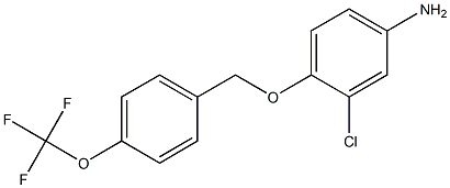 3-chloro-4-{[4-(trifluoromethoxy)phenyl]methoxy}aniline Structure