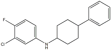 3-chloro-4-fluoro-N-(4-phenylcyclohexyl)aniline Structure