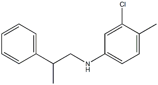 3-chloro-4-methyl-N-(2-phenylpropyl)aniline 구조식 이미지