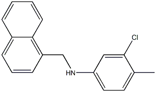 3-chloro-4-methyl-N-(naphthalen-1-ylmethyl)aniline 구조식 이미지