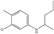 3-chloro-4-methyl-N-(pentan-2-yl)aniline 구조식 이미지