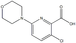 3-chloro-6-(morpholin-4-yl)pyridine-2-carboxylic acid Structure