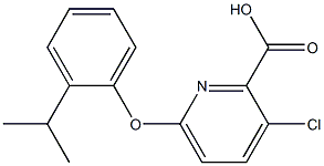 3-chloro-6-[2-(propan-2-yl)phenoxy]pyridine-2-carboxylic acid 구조식 이미지