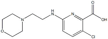 3-chloro-6-{[2-(morpholin-4-yl)ethyl]amino}pyridine-2-carboxylic acid 구조식 이미지