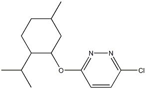 3-chloro-6-{[5-methyl-2-(propan-2-yl)cyclohexyl]oxy}pyridazine 구조식 이미지