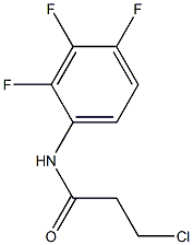 3-chloro-N-(2,3,4-trifluorophenyl)propanamide Structure