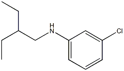 3-chloro-N-(2-ethylbutyl)aniline 구조식 이미지