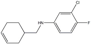 3-chloro-N-(cyclohex-3-en-1-ylmethyl)-4-fluoroaniline 구조식 이미지