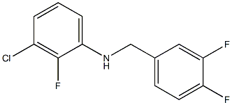 3-chloro-N-[(3,4-difluorophenyl)methyl]-2-fluoroaniline Structure