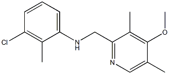 3-chloro-N-[(4-methoxy-3,5-dimethylpyridin-2-yl)methyl]-2-methylaniline Structure