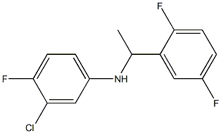 3-chloro-N-[1-(2,5-difluorophenyl)ethyl]-4-fluoroaniline 구조식 이미지