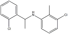 3-chloro-N-[1-(2-chlorophenyl)ethyl]-2-methylaniline 구조식 이미지