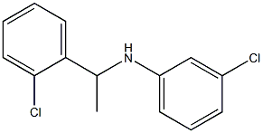 3-chloro-N-[1-(2-chlorophenyl)ethyl]aniline 구조식 이미지