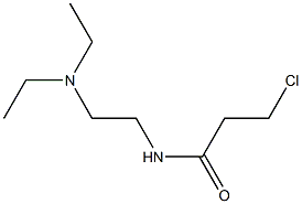 3-chloro-N-[2-(diethylamino)ethyl]propanamide 구조식 이미지