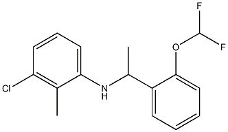 3-chloro-N-{1-[2-(difluoromethoxy)phenyl]ethyl}-2-methylaniline 구조식 이미지