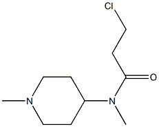 3-chloro-N-methyl-N-(1-methylpiperidin-4-yl)propanamide Structure