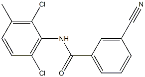 3-cyano-N-(2,6-dichloro-3-methylphenyl)benzamide Structure