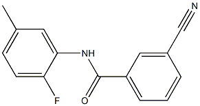 3-cyano-N-(2-fluoro-5-methylphenyl)benzamide 구조식 이미지