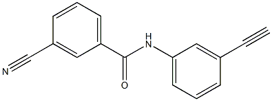 3-cyano-N-(3-ethynylphenyl)benzamide Structure