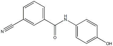 3-cyano-N-(4-hydroxyphenyl)benzamide Structure