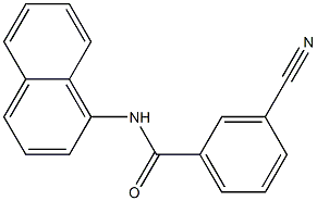 3-cyano-N-(naphthalen-1-yl)benzamide Structure